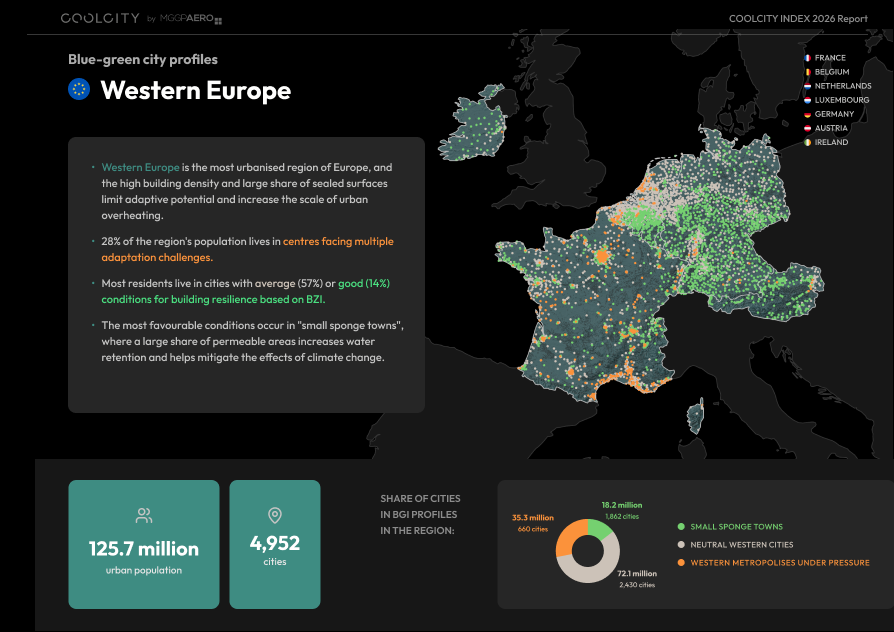 Blue-green city profiles - Western Europe